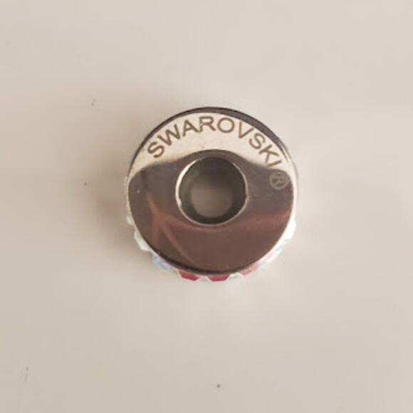 Swarovski Women's Iridescent Charm Bracelet Bead‎ Rhodium Plated Fits Chamilia - Picture 2 of 6